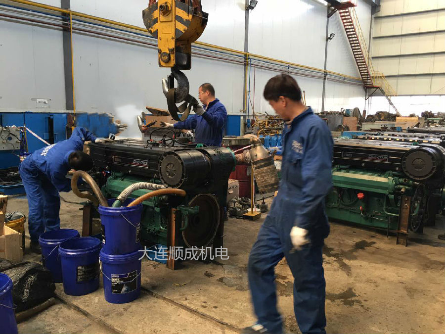 船用發(fā)動機臺下試機